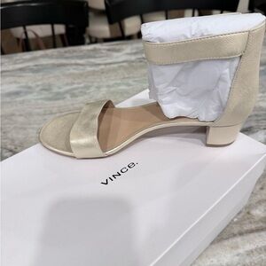 Vince Women's Gold Heeled Sandals